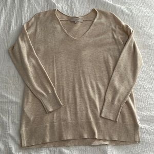 Loft v-neck sweater (size: small)